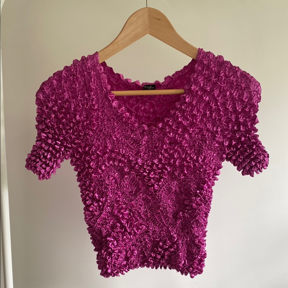 Vintage Y2K Pink Popcorn Top!